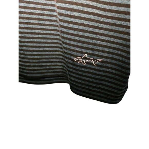 Greg Norman Polo Shirt Men’s M Play Dry Green Striped Collared Golf Activewear - Picture 3 of 5